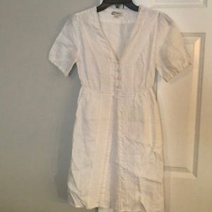 White linen Banana Rep Factory dress size 0
